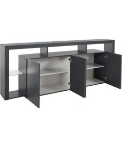 Credenza Essential Sideboard 4 Ante 220 Antracite Opaco