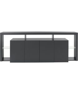 Credenza Essential Sideboard 4 Ante 220 Antracite Opaco