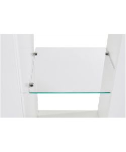 Web Furniture Credenza Essential Sideboard 3 Ante 200 Bianco Laccato - 200x40x80 - Arredo Moderno