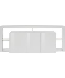 Credenza Essential Sideboard 3 Ante 200 Bianco Laccato