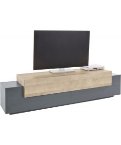 Web Furniture Porta TV Corona in Antracite e Oak - Design Moderno 200 cm