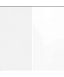 Web Furniture Parete Attrezzata Moderna Soggiorno Bianco Lucido 260x30x180 cm