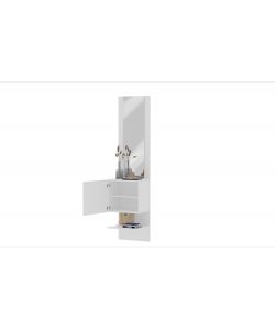 Scarpiera Kompact Con Specchiera Bianco Lucido