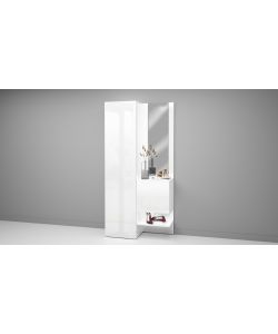 Web Furniture Armadio Multiuso Kompact 2 Pezzi Bianco Lucido 90x35x191