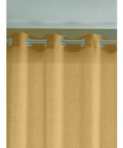 Tenda Tiffany Tortora 140x280 cm Semitrasparente con Anelli