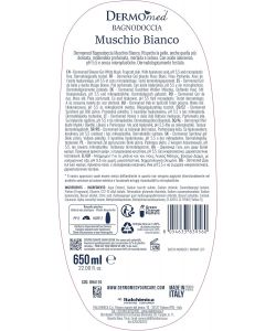 Dermomed Bagno Doccia Muschio Bianco 650 ml - Gel Idratante Unisex