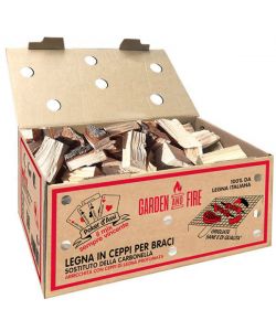 Legno Ceppi per barbecue 4,5Kg Garden Fire