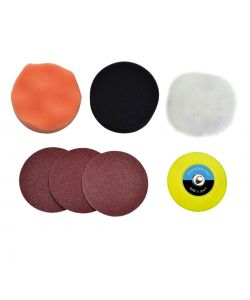 Lucidatrice e Levigatrice a Batteria 12V con Kit 7 Accessori