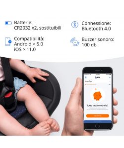 Tata Pad Dispositivo Antiabbandono Universale per Seggiolini Auto