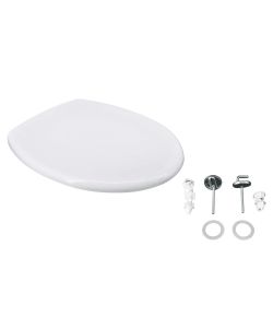 Sedile WC Copriwater Termoindurente Bianco Compatibile Selnova
