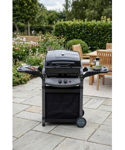 Sochef Barbecue a Gas Saporillo 2 Fuochi Pietra Lavica 51x37cm