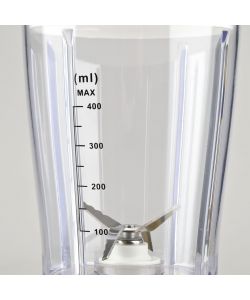 Frullatore 170W 550 ml compatto con 4 lame in acciaio inox e pulse