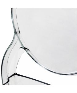 Cosma Sedia Louvre Trasparente in Policarbonato 49x36x90 cm Moderno