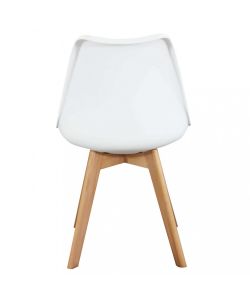 Cosma Sedia Marsiglia Bianca in Polipropilene e Faggio 82 cm