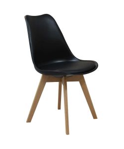 Cosma Sedia Marsiglia Nera per Cucina e Sala da Pranzo 82 cm