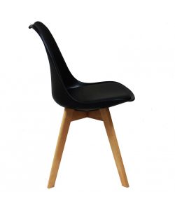 Cosma Sedia Marsiglia Nera per Cucina e Sala da Pranzo 82 cm