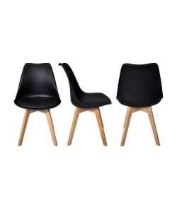 Cosma Sedia Marsiglia Nera per Cucina e Sala da Pranzo 82 cm