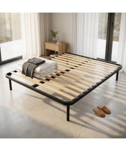 Cosma Rete Ortopedica Matrimoniale Sanremo 160x190 cm Nero Legno