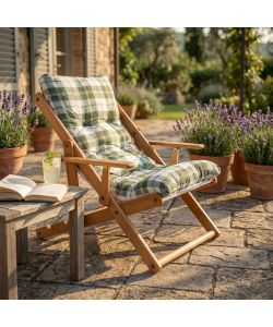 Cosma Poltrona Relax 3 Posizioni Verde con Cuscino 84x60x100 cm