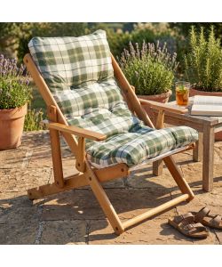 Cosma Poltrona Relax 3 Posizioni Verde con Cuscino 84x60x100 cm