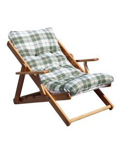 Cosma Poltrona Relax 3 Posizioni Verde con Cuscino 84x60x100 cm