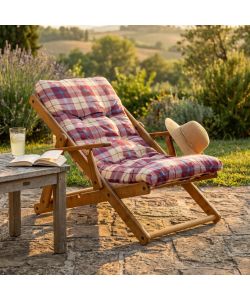 Cosma Poltrona Relax 3 Posizioni Bordeaux con Cuscino 84x60x100 cm