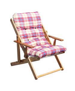 Cosma Poltrona Relax 3 Posizioni Bordeaux con Cuscino 84x60x100 cm