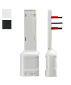 Adattatore Diritto 10A 2P+T Nero Ultrapiatto Rosi