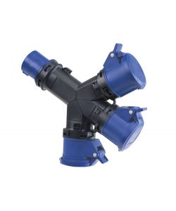 Adattatore Spina CEE con 3 prese CEE 2P+T 16A