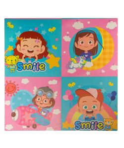 4PZ Tappetino puzzle morbido SMILE 60 x 60 x 1 cm per bambini