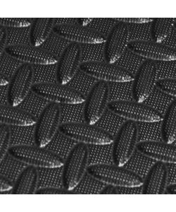 4PZ Tappetino puzzle NERO MANDORLATO 60x60x1 per bambini