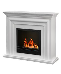 Divina Fire Biocamino a Bioetanolo CARTER - Bianco - L117xP37xH100