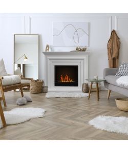 Divina Fire Biocamino a Bioetanolo CARTER - Bianco - L117xP37xH100