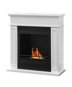 Divina Fire Camino a Bioetanolo JEFFERSON - Bianco - 90.5x89.5x28 cm