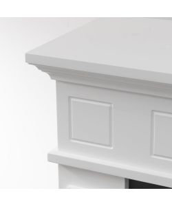Divina Fire Camino a Bioetanolo JEFFERSON - Bianco - 90.5x89.5x28 cm