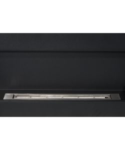 Divina Fire Camino a Bioetanolo da Parete Siena - Nero - 90x12x40 cm
