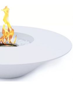 Divina Fire Camino a Bioetanolo da Giardino Santorini Bianco - D.60 cm