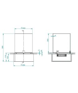 Bruciatore tondo con vetro per camino a bioetanolo biocamino inox 3 lt D35