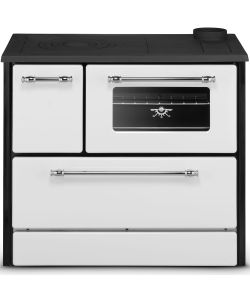 Divina Fire Cucina a Legna Beatrice - Bianca - 87x51x79cm - 9 kW