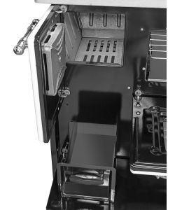 Divina Fire Cucina a Legna Beatrice - Bianca - 87x51x79cm - 9 kW