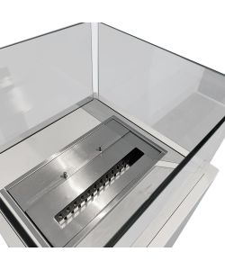 Divina Fire Camino a Bioetanolo Bianco Ischia 3,2 kW - 40x40x115 cm