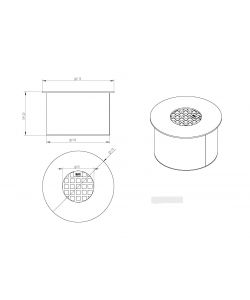 Divina Fire Bruciatore Bioetanolo - Inox - D17 1,5 lt