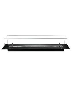 Divina Fire Bruciatore Bioetanolo Acciaio Inox con Vetro - 100cm - 1L