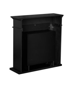 Divina Fire Camino a Bioetanolo Jefferson MDF Nero - 89,5x28x90,5 cm