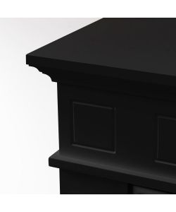 Divina Fire Camino a Bioetanolo Jefferson MDF Nero - 89,5x28x90,5 cm