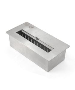 Divina Fire Camino a Bioetanolo Jefferson MDF Nero - 89,5x28x90,5 cm