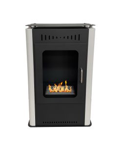 Divina Fire Stufa a Bioetanolo Asia - Acciaio e Vetro - 3,4 kW