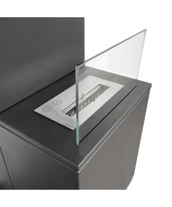 Divina Fire Camino a Bioetanolo Oslo - Acciaio - Nero - 3,2 kW
