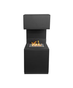 Divina Fire Camino a Bioetanolo Oslo - Acciaio - Nero - 3,2 kW