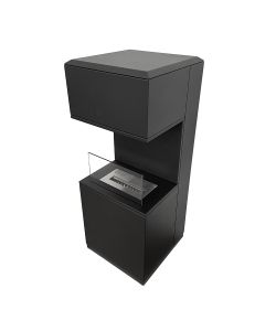 Divina Fire Camino a Bioetanolo Oslo - Acciaio - Nero - 3,2 kW